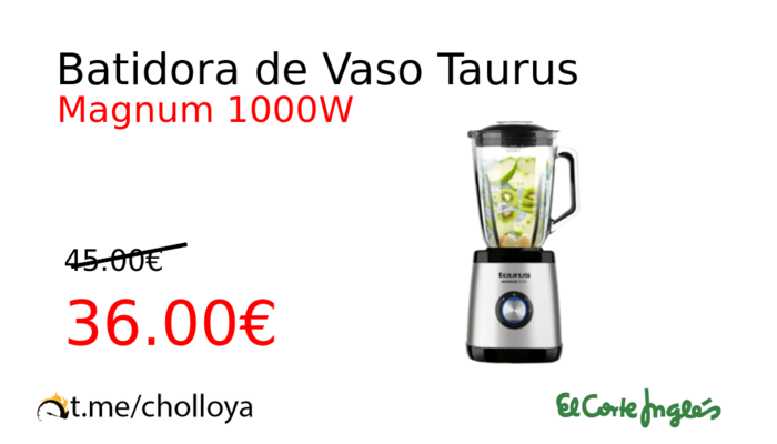 Batidora de Vaso Taurus