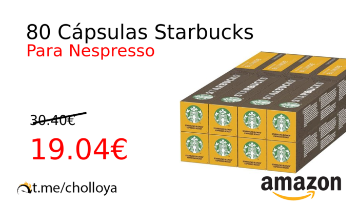 80 Cápsulas Starbucks