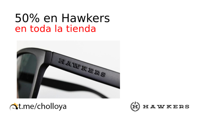 50% en Hawkers