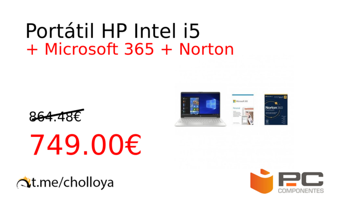 Portátil HP Intel i5