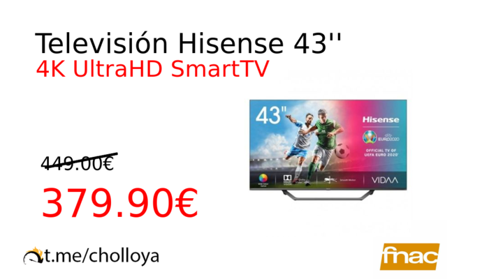 Televisión Hisense 43''