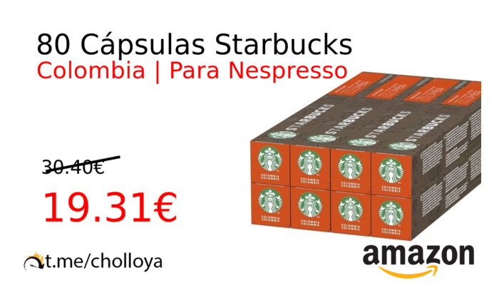 80 Cápsulas Starbucks