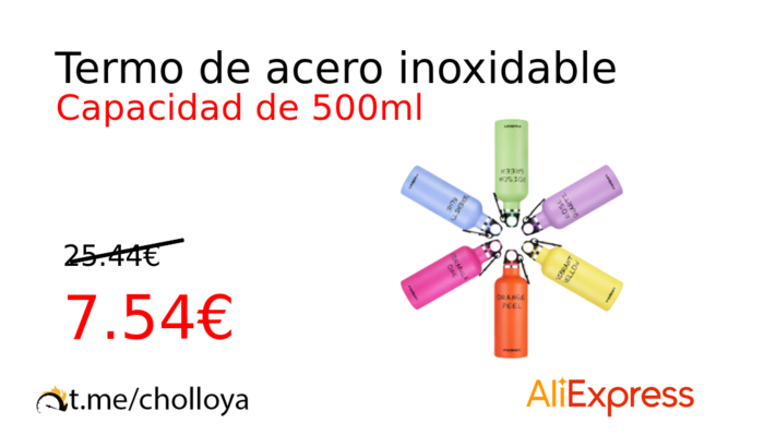 Termo de acero inoxidable