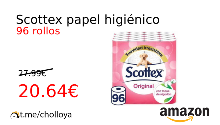 Scottex papel higiénico