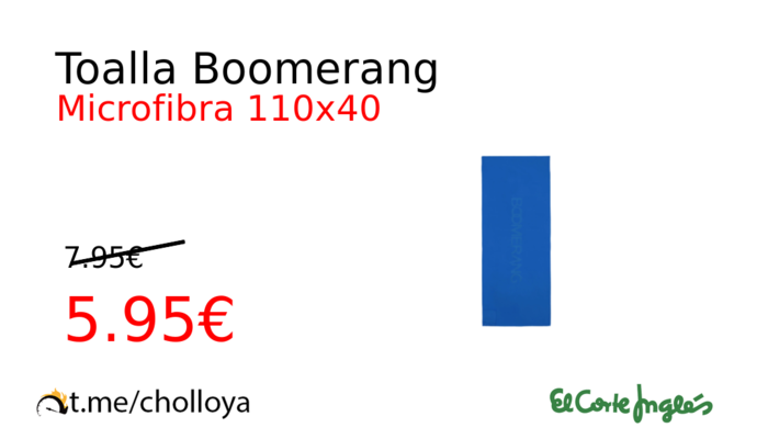 Toalla Boomerang