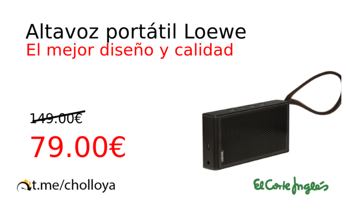 Altavoz portátil Loewe