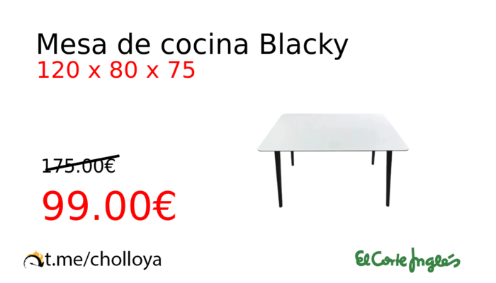 Mesa de cocina Blacky