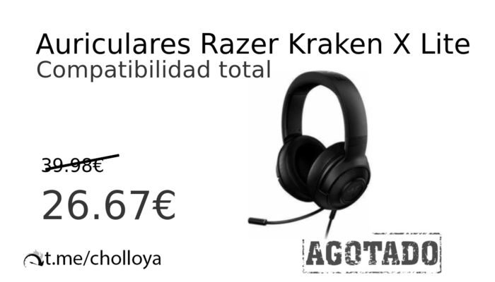 Auriculares Razer Kraken X Lite