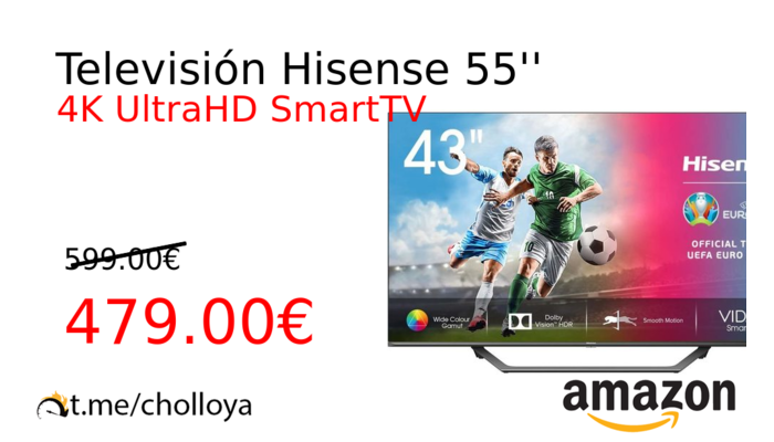 Televisión Hisense 55''