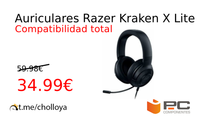 Auriculares Razer Kraken X Lite