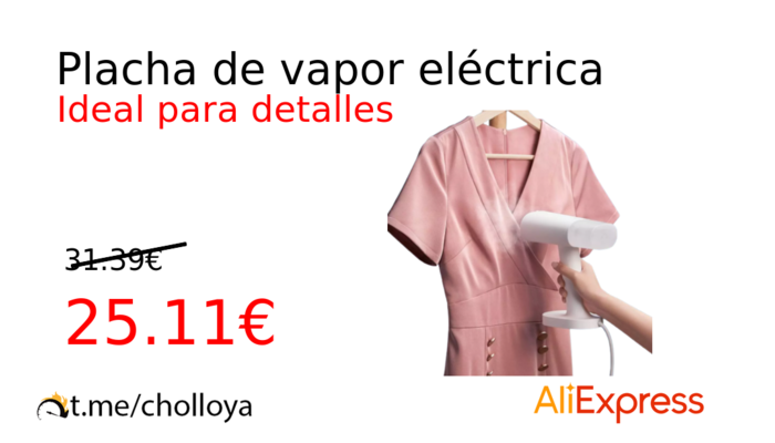 Placha de vapor eléctrica