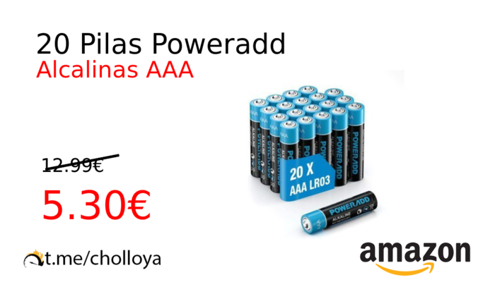 20 Pilas Poweradd