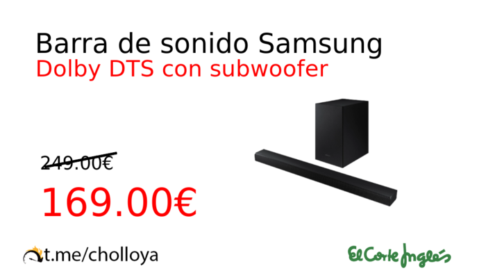 Barra de sonido Samsung