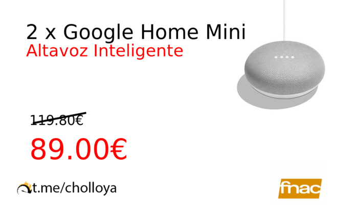 2 x Google Home Mini