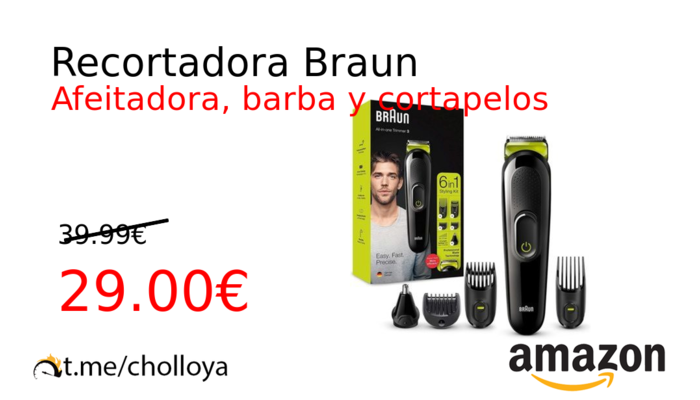 Recortadora Braun