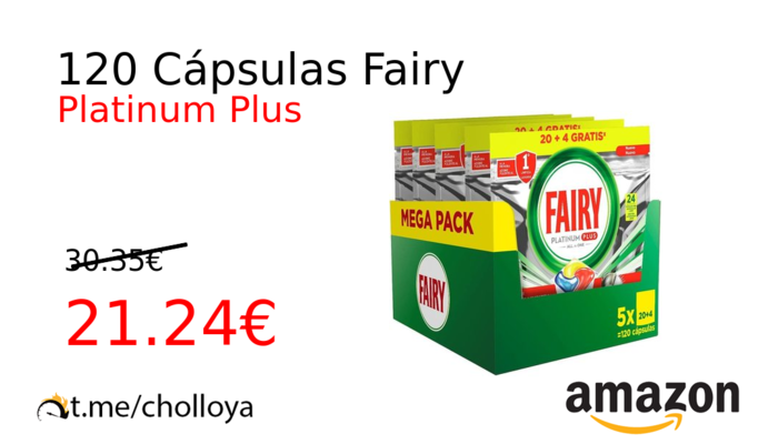 120 Cápsulas Fairy