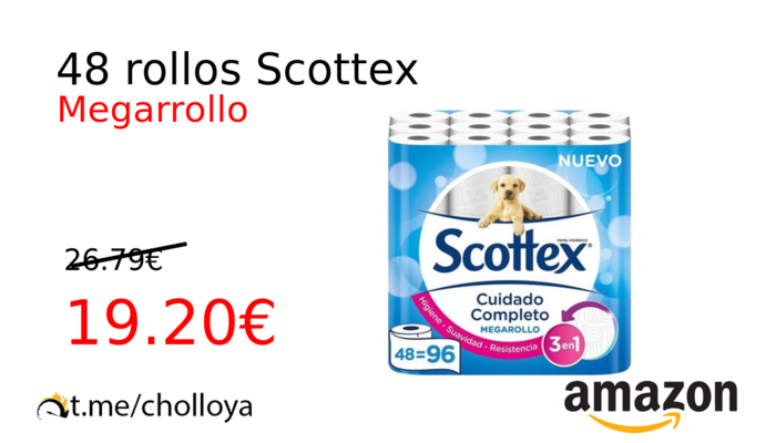 48 rollos Scottex