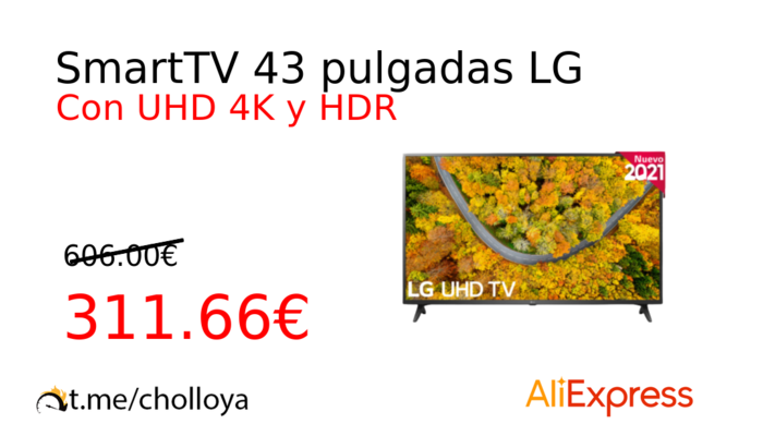 SmartTV 43 pulgadas LG