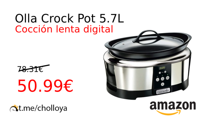 Olla Crock Pot 5.7L