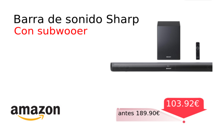 Barra de sonido Sharp