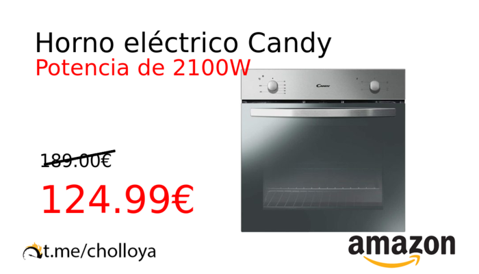 Horno eléctrico Candy