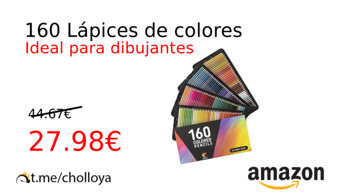 160 Lápices de colores