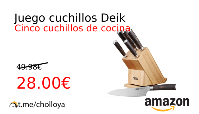 Juego cuchillos Deik