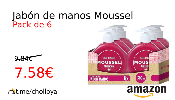 Jabón de manos Moussel