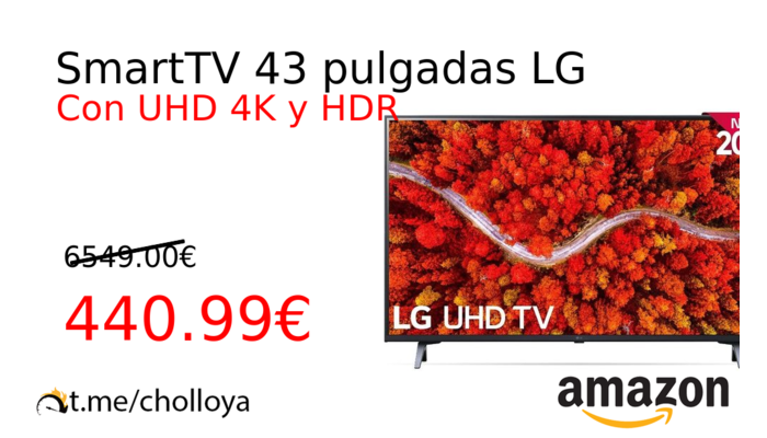 SmartTV 43 pulgadas LG