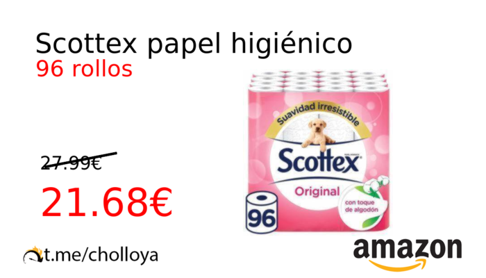 Scottex papel higiénico