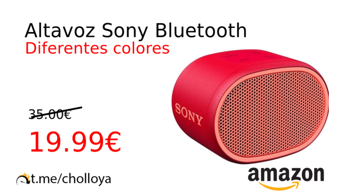 Altavoz Sony Bluetooth