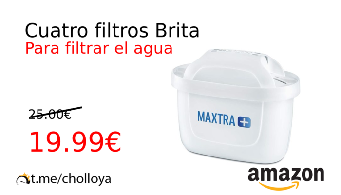 Cuatro filtros Brita