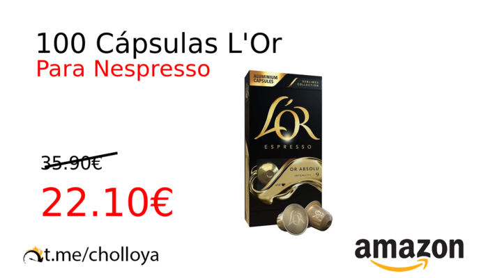 100 Cápsulas L'Or