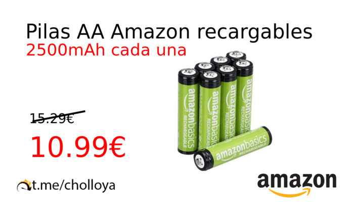 Pilas AA Amazon recargables