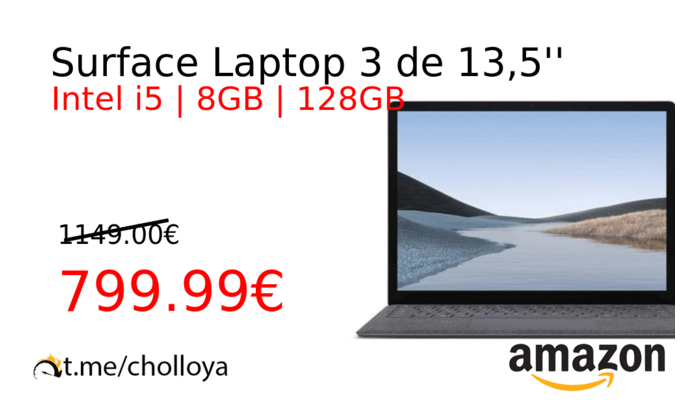 Surface Laptop 3 de 13,5''