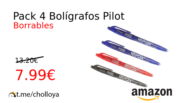 Pack 4 Bolígrafos Pilot