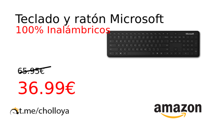 Teclado y ratón Microsoft