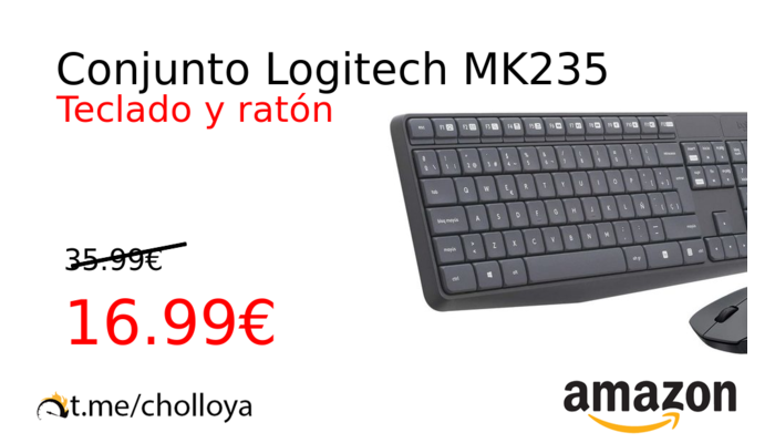 Conjunto Logitech MK235