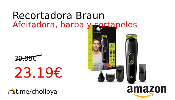 Recortadora Braun