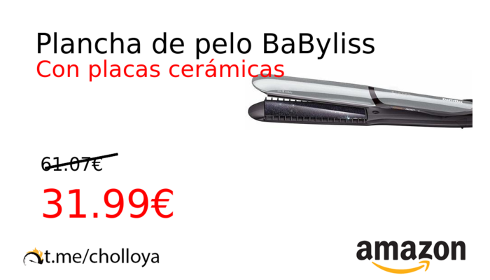 Plancha de pelo BaByliss 