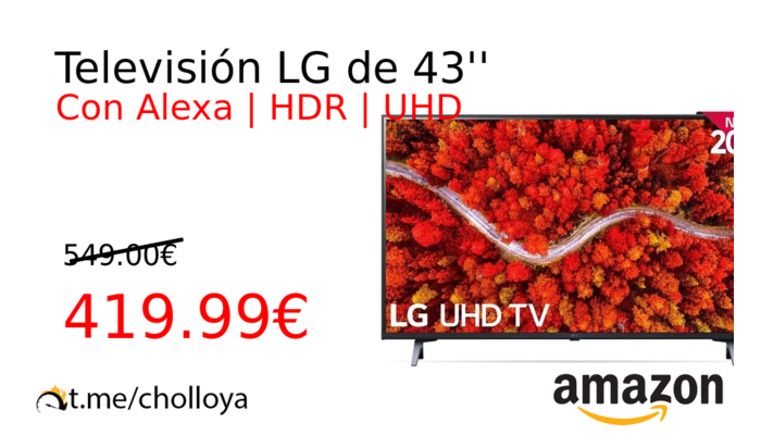 Televisión LG de 43''