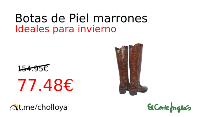 Botas de Piel marrones