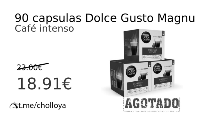 90 capsulas Dolce Gusto Magnum 