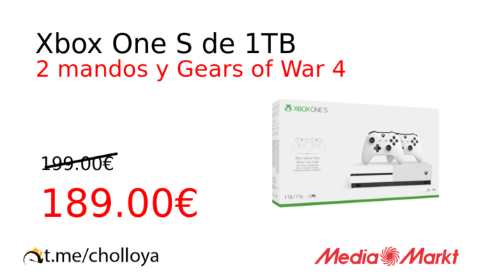 Xbox One S de 1TB