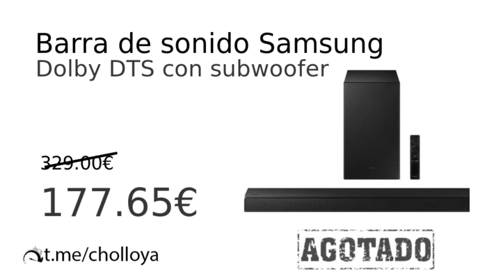 Barra de sonido Samsung