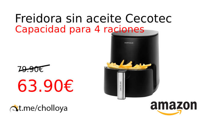 Freidora sin aceite Cecotec