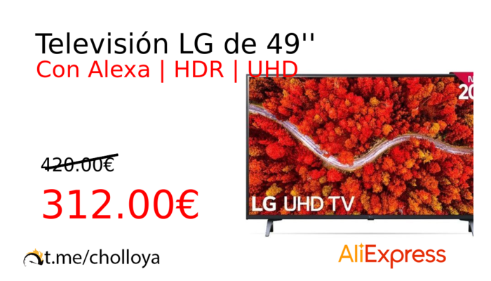 Televisión LG de 49''