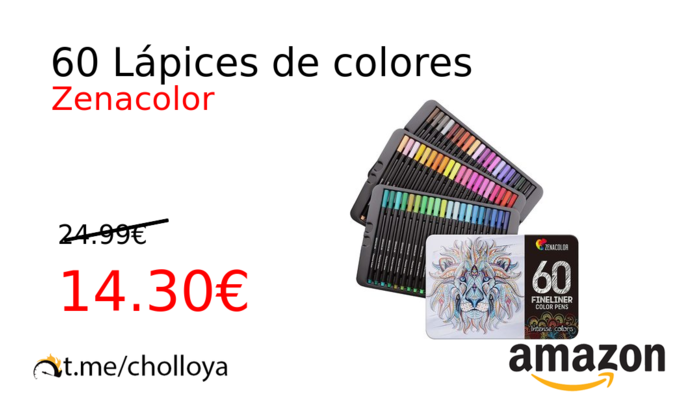 60 Lápices de colores