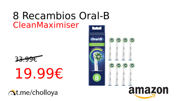 8 Recambios Oral-B