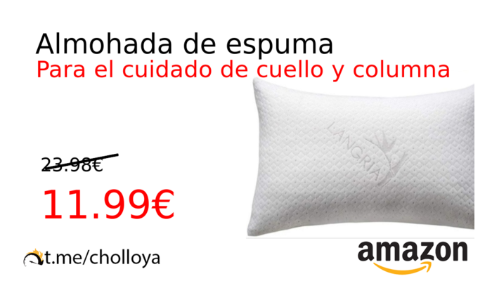 Almohada de espuma